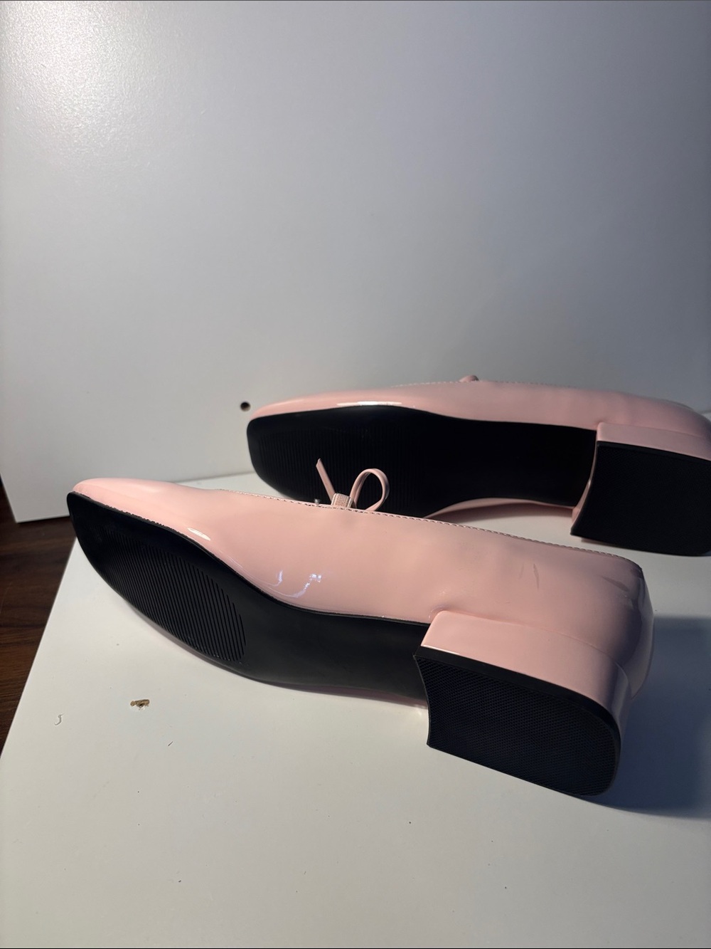 Madden Girl Blush Patent Mary Jane Flats with Bow Strap - Picture 3 of 4
